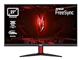 Acer Nitro KG272E Gaming Monitor 27 Zoll (69 cm Bildschirm) Full HD, 100Hz HDMI, 75Hz VGA, 1ms (VRB), 2xHDMI 1.4, VGA, AMD FreeSync, Schwarz
