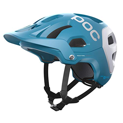 POC Unisex – Erwachsene Tectal Race SPIN Fahrradhelm, Basalt Blue/Hydrogen White Matt, XS-S (51-54cm)