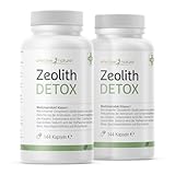 effective nature - Zeolith Detox - 2x 144 Kapseln - Zertifiziertes Medizinprodukt Klasse I - Natürliche Mineralerde - Produziert in Deutschland