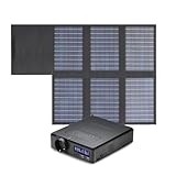 ALLPOWERS Tragbarer Powerstation 200W / 154Wh Akku Solar Generator Generatoren mit 60W Faltbares Solarpanel Backup Batterie Stromversorgung für Camping fischen im Freien Reisen Emergency Mobilphone