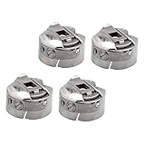 BATHVEVE 4Stücke Teiliges Nähmaschinen Spulenschale Langlebiger Bobbin Fall für Haushaltsnähmaschinen Zubehör zur Vermeidung von Knoten Beim