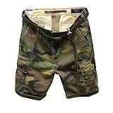 Generisch Kurze Hosen Herren Cargo Shorts Camouflage Bermuda Shorts Sommer Cargohose Vintage Kampfshorts mit Mehreren Taschen Outdoor Multi-Pockets Hose Tactical Sommer Trainingsshorts Sommerhosen