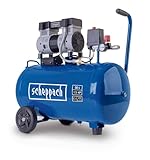 Scheppach Super Silent Doppelzylinder Kompressor HC52Si | Arbeitsdruck 8 bar | Kesselvolumen 50 L | Leistung 1100 W, 230 V~ / 50 Hz | Ansaugleistung 230 L/min | Ölfrei