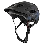 O'NEAL | Mountainbike-Helm | Enduro All-Mountain | Belüftungsöffnungen zur Kühlung, Polster waschbar, Robustes ABS | Helmet Defender Solid | Erwachsene | Schwarz | Größe XS/M