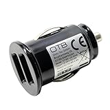 KFZ USB Adapter kompatibel mit Emporia Simplicity-LTE, Dual USB, 2x2400mA, Auto-ID, schnell Laden