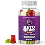 Ketoxplode Gummibärchen | Keto Fruchtgummies | Gummies mit natürlichem Pflanzenaroma | 60 Stück Inhalt (1x)