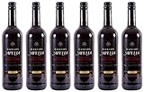 Imiglykos Apelia Black Label 6x 0,75l | Lieblicher Rotwein | Imiglykos | 11,5% Vol. | Kourtaki | + 20ml Jassas Olivenöl