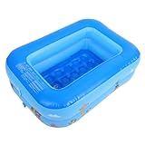 Hohopeti Aufblasbarer Kinderpool Doppelwandiger Sand und Wasserspielpool für Innen Außen Sicherer Faltbarer Planschbecken für Familie Spielspaß
