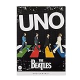 Mattel Games - UNO Canvas The Karten für Kinder, Erwachsene und Familienabende mit Illustrationen und Bildern inspiriert von den Beatles, Spiel zum Thema Musik, HYH42, mehrfarbig