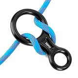 Abseilachter 35KN Abseilgerät Klettern 8 Descender, Kletterausrüstung Sicherungsgerät für Erholung im Freien, Abseilen Bergsteigen Rettung Seildurchmesser 8-13 mm