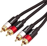 Amazon Basics 2-Stecker- bis 2-Stecker RCA - 1.2 m, Schwarz