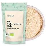 Kamelur 1kg BIO Kichererbsenmehl – Biologische Hülsenfrüchte gemahlen ohne Zusätze, für Falafel & mehr - Kichererbsen Mehl