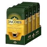 Jacobs Expertenröstung Crema Italiano (Intenso) ganze Bohne, 4 x 1 kg