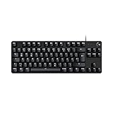 Logitech G413 TKL SE Mechanische Gaming-Tastatur - Mit Hintergrundbeleuchtung und taktilen mechanischen Schaltern, Anti-Ghosting, Kompatibel mit Windows, macOS, Deutsches QWERTZ-Layout - Schwarz