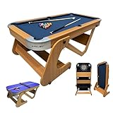 Riley Supersize 196cm klappbarer Billardtisch mit Tischtenn