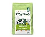 Green Petfood VeggieDog Grainfree (1 x 10 kg), vegetarisches und getreidefreies Hundefutter, nachhaltiges Trockenfutter für ausgewachsene und sensible Hunde, Hundefutter mit Kartoffel und Erbse