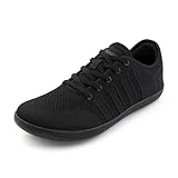 Hitmars Barfußschuhe Herren Damen Barfussschuhe Zehenschuhe Barfuss Schuhe Unisex Fitnessschuhe Traillaufschuhe Trail Running Wanderschuhe Laufschuhe Schwarz 2 Größe 45