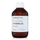 Mandelöl 250ml - 100% reines Basisöl von wesentlich. - natürliche Pflege für Haut und Haar