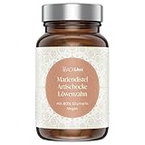 BACKLAXX® Mariendistel Komplex – 120 vegane Kapseln mit Artischocke & Löwenzahn – Hochdosiert mit 80% Silymarin – Leber Detox Unterstützung – Ohne Zusätze