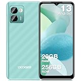 DOOGEE N50 Pro Smartphone Ohne Vertrag [2024], 20GB RAM 256GB ROM (1TB TF), Android 13 Smartphone, 6.52' HD+ Handy Ohne Vertrag, Octa-Core, 50MP+8MP, 4G Dual SIM/Face ID/Fingerabdruck, 4200mAh Akku