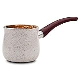 NAVA Schmelztiegel | 430 ML | Türkische Kaffeekanne mit Granitbeschichtung für die Zubereitung von türkischem Kaffee