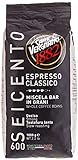 Vergnano Classico 600, Espresso ganze Bohne, dunkle Röstung, 1000 g