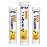 Witamina C 1000 mg APTEO - 3 x 20 Brausetabletten mit Zitronengeschmack, Unterstützt das Immunsystem und die Gesundheit des Körpers + MiL4 Polster