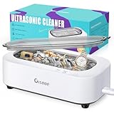 Gisaae Ultraschallreinigungsgerät 48000Hz Brillenreinigungsgerät Mit 2 Modi Tragbar Ultraschallgerät 350ml Ultraschallreiniger für Zahnersatz Münzen Ultraschall Ultrasonic Cleaner