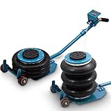 BITUXX® Pneumatischer Wagenheber Druckluftwagenheber Luftkissen Autoheber für KFZ Auto bis 3000Kg 3T