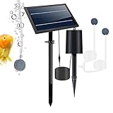 Aquarium Luftpumpe - Solar Teichsauerstoffgenerator, drei Belüftungsmodi | 9V 6W Wasserpumpen mit hoher Effizienz, einstellbarer Luftstrom für Outdoor, Aquarien, kleine Seen und Hydrosysteme