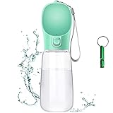 Frasheng Hunde Wasserflasche 550ml,Hunde Trinkflasche für Unterwegs,Tragbare Haustier Wasserflasche Hund Katze Trinkflasche Hundepfeife mitbringen,Haustier Trinknapf Geeignet zum Gehen Reisen Trinken
