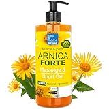 Arnika-Gelee Arnica Gel-Konzentrat 100% Massage-Gel stumpfe Verletzungen Muskeln, Gelenke, Arnika schmerzsalbe stark Muskelverspannung Gelenkschmerzen Hautpflegend Pumpenspender Blutergüsse 200 ml