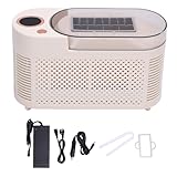 CHEOTIME 120W tragbare Arbeitsplatte Eishersteller -Maschine mit Eiszangen, 8 Würfel in 10 Minuten bis 15 Minuten, kompakter Mini -Eismacher für Home/Camping/Bürobar/Party/Auto