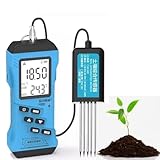 7-In-1-Digital-Bodentester Mit Lcd-Display, Bodenfeuchtigkeitsmesser, Luftfeuchtigkeit, Temperatur, Ec, Ph, Npk-Sensor, HochpräZise Digitale Empfindlichkeit, Bodenfruchtbarkeitstest