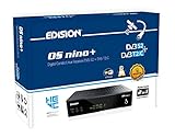 Edision OS NINO+ Full HD Linux E2 Combo-Receiver H.265/HEVC (1x DVB-S2, 1x DVB-T2/C, WLAN onboard, Bluetooth onboard, 2x USB, HDMI, LAN, Linux, Kartenleser) schwarz