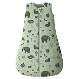 Looxii Schlafsack Baby Winter Baumwolle 2.5 TOG Warm Winterschlafsack Weich Babyschlafsack Neugeborene im 12-18 Monaten Perfekte für Herbst Winter