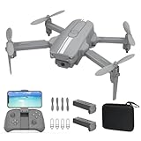 Mini Drohne mit Kamera für Anfänger und Kinder, Pocket Remote Control Quadcopter mit Faltbaren Flügeln, Sprachgestensteuerung, One Key Start, 3D Flips, Höhenhaltung, Spielzeug für Jungen Mädchen