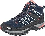 CMP Damen Rigel Mid Wmn Shoe Wp Trekking Wanderhalbschuhe, B Blue Giada Peach, 38 EU