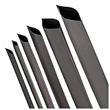 ISOLATECH Schrumpfschlauch Meterware schwarz ohne Kleber Ø30mm 1 Meter Schrumpfverhältnis 2:1 Set Polyolefin zum Isolieren von Kabel Lötverbindungen unbeschriftet UV beständig (Ø30mm 1Meter)