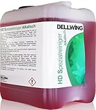 DELLWING HD Spezialreiniger - hochkonzentrierter alkalischer Reiniger für Vergaser, Zylinderköpfe, Injektoren, Einspritzdüsen, als Ultraschallbad, Teilewäsche, Hochdruckreiniger, Sprühlösung - 2,5L