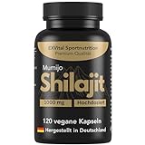 Mumijo Shilajit Kapseln, hochdosiert 1000mg pro Tagesdosis, das Original aus dem Himalaya, 80% Fulvinsäure, 120 Kapseln, vegan & laborgeprüft