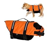 Haustier-Schwimmweste, reflektierende Schwimmweste für Welpen, Wasserweste, reflektierend, atmungsaktiv, verstellbar, für Schwimmbad, Kajak, Rafting, See, Hundeschwimmweste mit verstellbarer