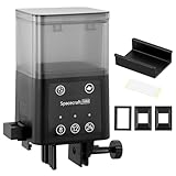 QWORK® Automatischer Fischfutterautomat - 320 ml Fassungsvermögen, 3 Fütterungsmodi (8H, 12H, 24H), Feuchtigkeitsgeschütztes Design - für Aquarium und Teich