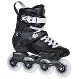 Powerslide S1 Urban Inline Skates – 4x80mm Rollen, 243mm Beta Aluminium Schiene, Komfort-Fit, 45° Ratschenschnalle, Wicked ABEC 9 Kugellager – Herren und Damen City Skates