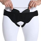 Leistenbruchgürtel für Männer. Hernie Gürtel Männer - Leistenbruch Stütz mit 2 abnehmbaren Kompressions Polster (beidseitig). Bruchband leistenbruch einstellbarer (Schmerzlinderung Bandage) (L)