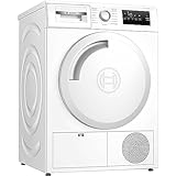 Bosch WTH83V03, Wärmepumpentrockner 7 kg, Serie 4, optimaler Trocknungsgrad dank AutoDry, Nachlegefunktion, TouchControl-Tasten, Umweltfreundliches Kältemittel, EasyClean Filter, Weiß