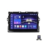 Generisch 2 Din Autoradio Head Unit für Toyota Estima 2006-2012 Bluetooth FM/AM Radio mit Kabellos Carplay Rückfahrkamera Schnellladung