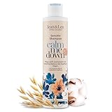 Jean & Len Shampoo Sensitiv Hafermilch & Baumwolle, reinigt sanft und schützt vor Haarbruch, für trockenes Haar und sensible Kopfhaut, ohne Parabene und Silikone, vegan, 300 ml