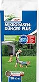 CUXIN DCM Mikrorasen-Dünger Plus - Langzeit Rasendünger - MINIGRAN® TECHNOLOGY - Kein Vertikutieren nötig - organisch-mineralischer NPK-Dünger- 10 KG für 200qm