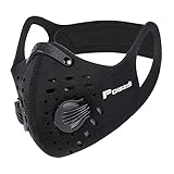 Powzdi Sport Maske Widerstand Atematmung Sauerstoff mit Ventil fürs Training trainingsmaske für Motorrad Radsport Outdoor aktivitäten